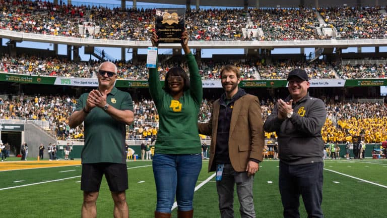 providence hospice of the field at the baylor game